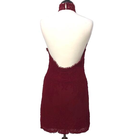 Free People Harper Lace Halter Minidress Medium NWT - Picture 5 of 11